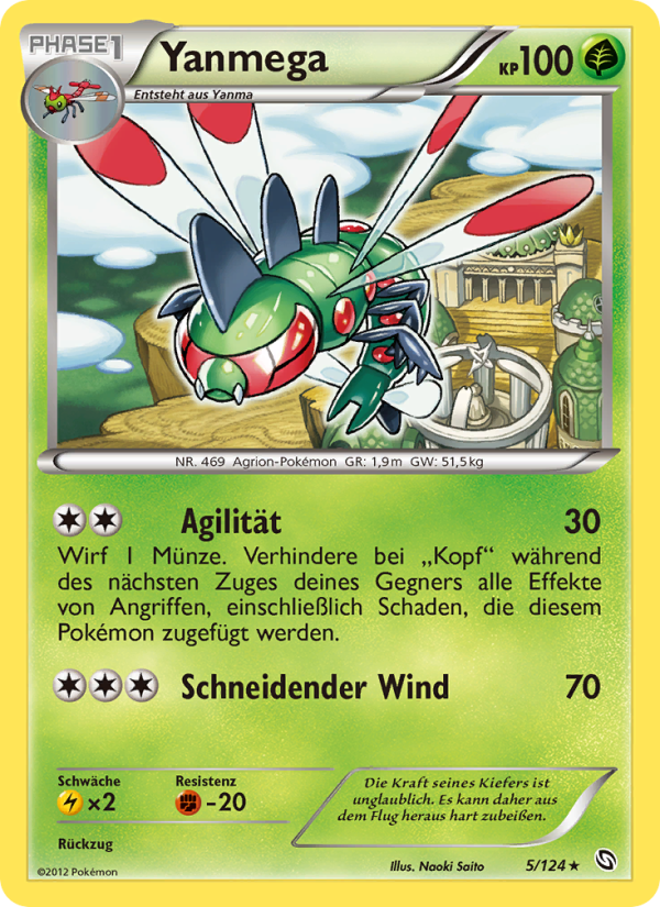 Yanmega 5 — Dragons Exalted (German Pokémon TCG card)