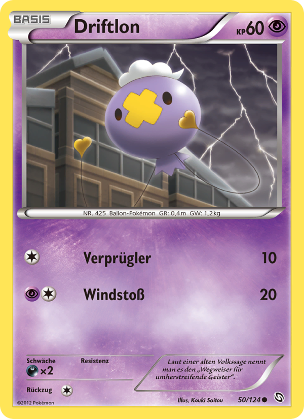 Driftlon 50 — Dragons Exalted (German Pokémon TCG card)
