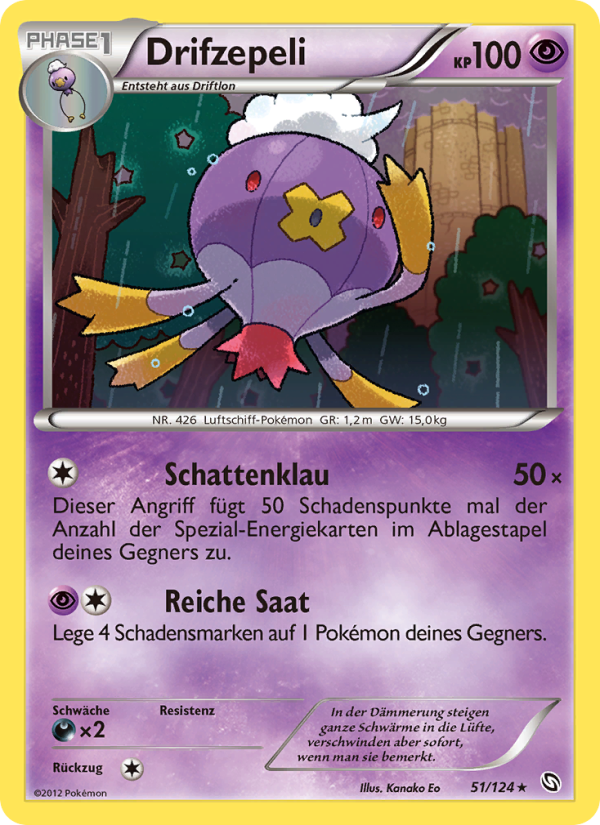 Drifzepeli 51 — Dragons Exalted (German Pokémon TCG card)