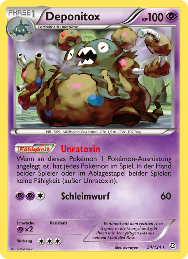 Deponitox 54 — Dragons Exalted (German Pokémon TCG card)