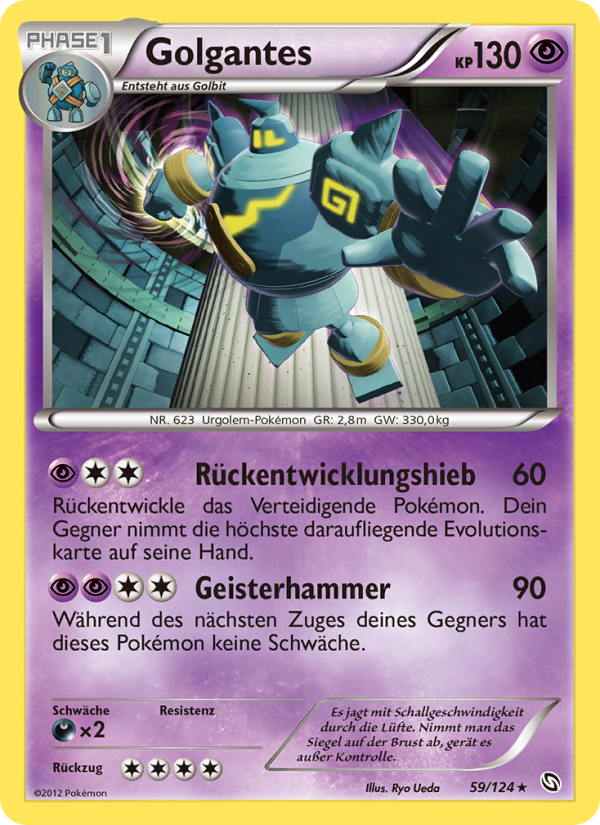 Golgantes 59 — Dragons Exalted (German Pokémon TCG card)