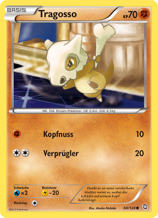 Tragosso 60 — Dragons Exalted (German Pokémon TCG card)