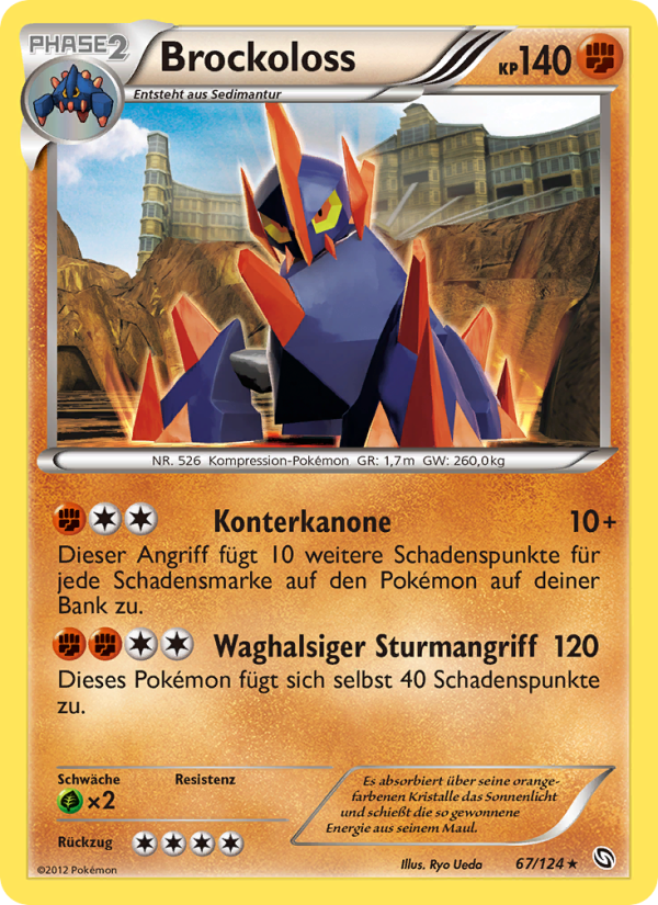 Brockoloss 67 — Dragons Exalted (German Pokémon TCG card)