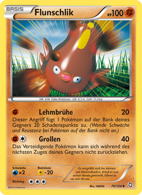 Flunschlik 70 — Dragons Exalted (German Pokémon TCG card)