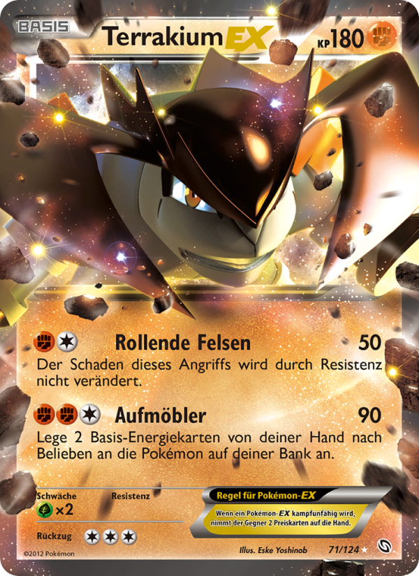 Terrakium-EX 71 — Dragons Exalted (German Pokémon TCG card)