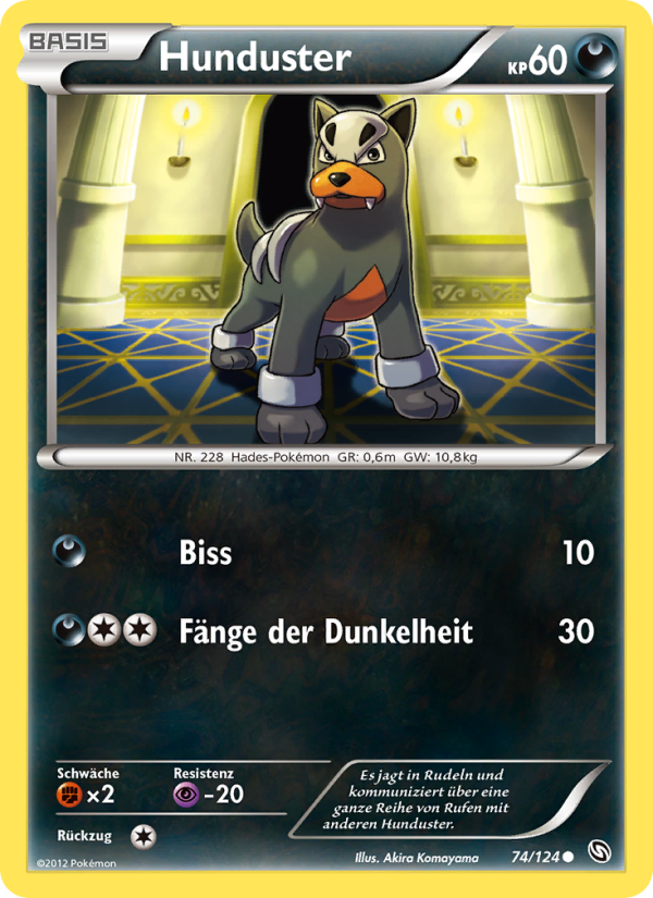 Hunduster 74 — Dragons Exalted (German Pokémon TCG card)