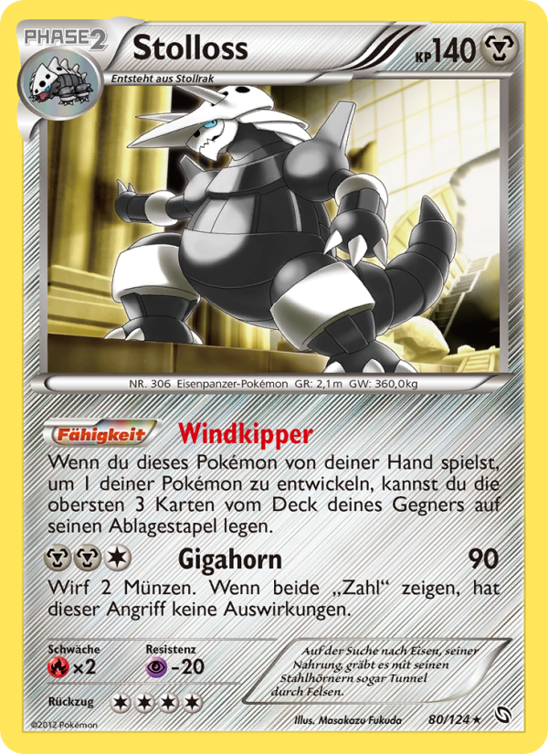 Stolloss 80 — Dragons Exalted (German Pokémon TCG card)