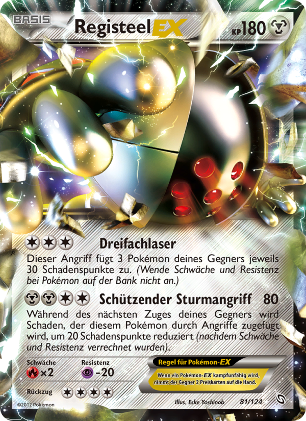 Registeel-EX 81 — Dragons Exalted (German Pokémon TCG card)