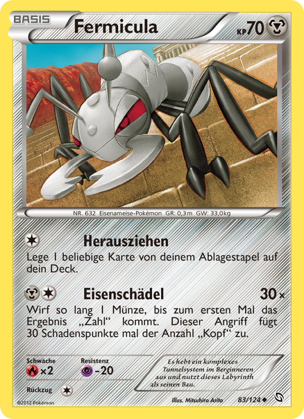 Fermicula 83 — Dragons Exalted (German Pokémon TCG card)