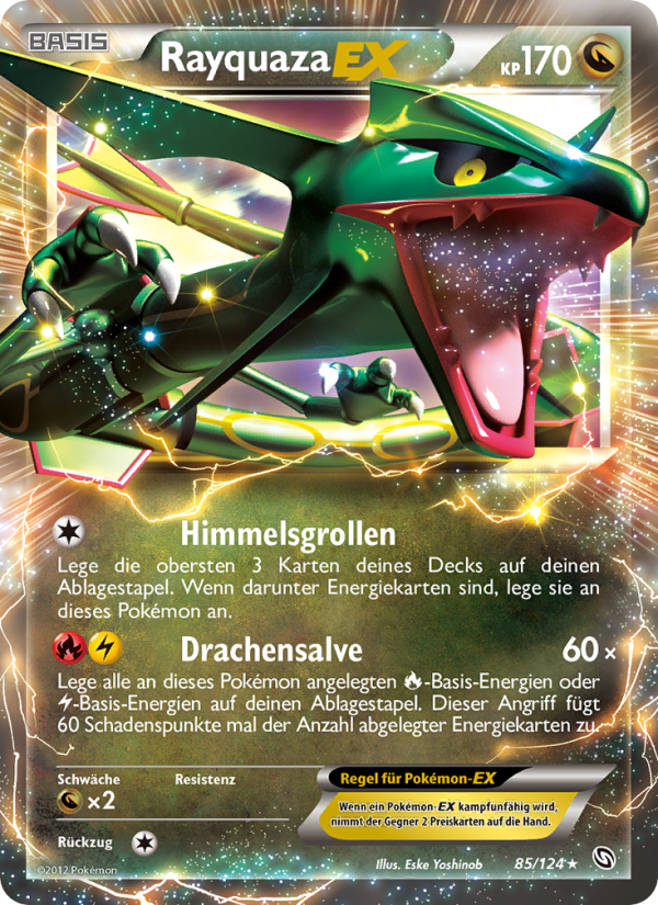 Rayquaza-EX 85 — Dragons Exalted (German Pokémon TCG card)