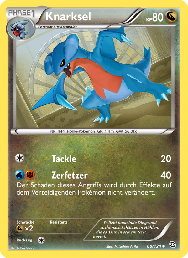 Knarksel 88 — Dragons Exalted (German Pokémon TCG card)