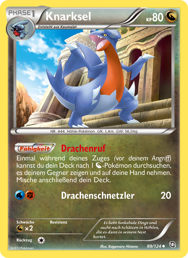Knarksel 89 — Dragons Exalted (German Pokémon TCG card)