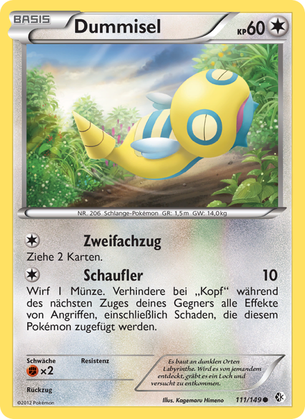 Dummisel 111 — Boundaries Crossed (German Pokémon TCG card)