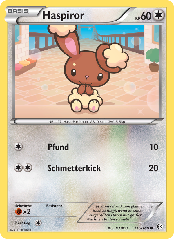Haspiror 116 — Boundaries Crossed (German Pokémon TCG card)