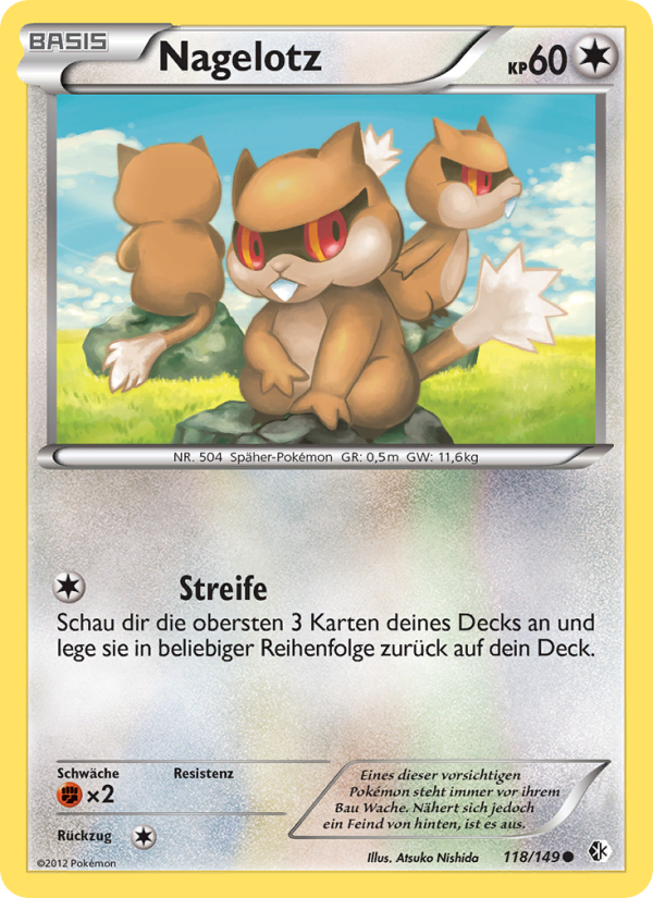 Nagelotz 118 — Boundaries Crossed (German Pokémon TCG card)