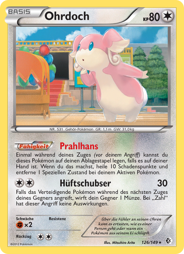 Ohrdoch 126 — Boundaries Crossed (German Pokémon TCG card)