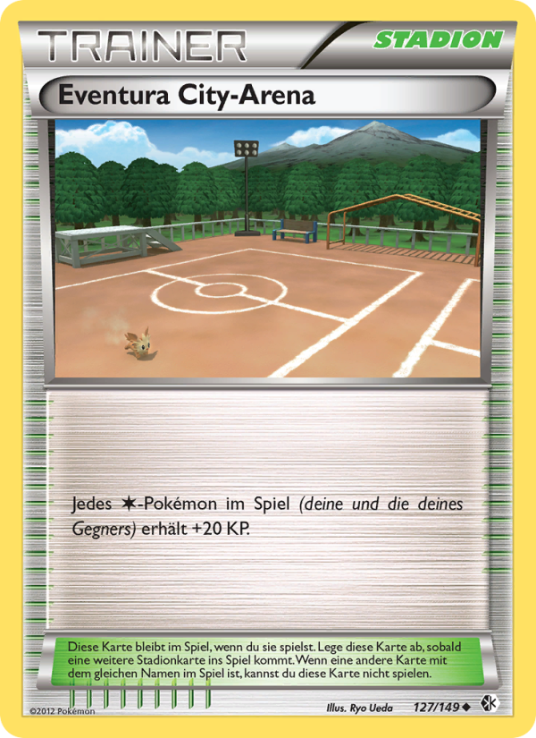 Eventura City-Arena 127 — Boundaries Crossed (German Pokémon TCG card)