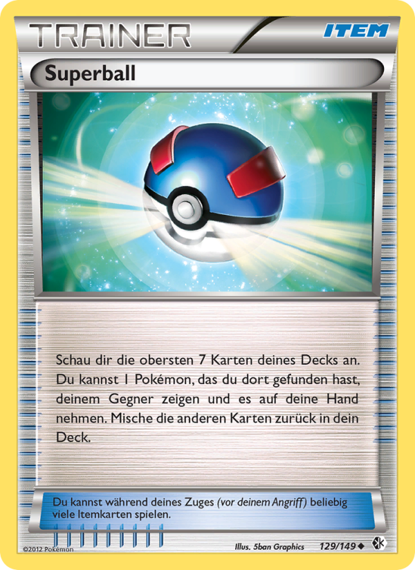 Superball 129 — Boundaries Crossed (German Pokémon TCG card)