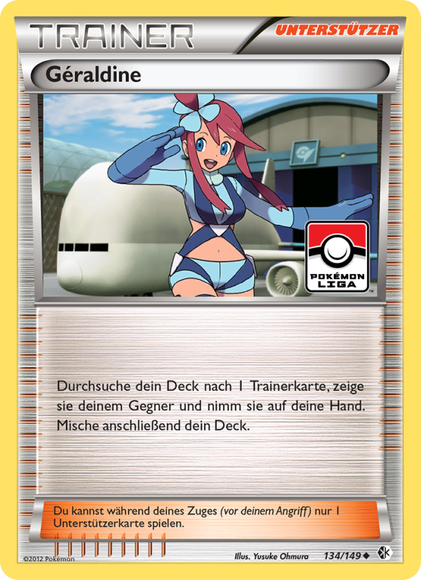 Géraldine 134 — Boundaries Crossed (German Pokémon TCG card)
