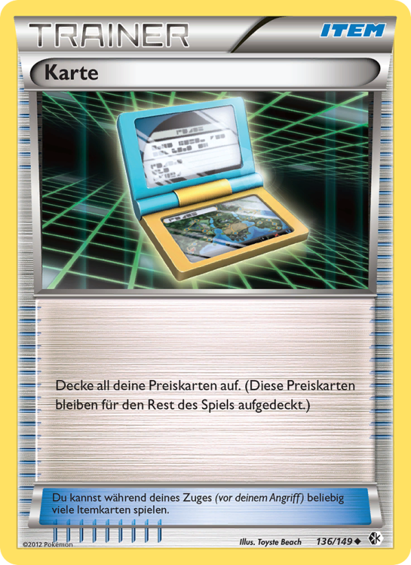 Karte 136 — Boundaries Crossed (German Pokémon TCG card)