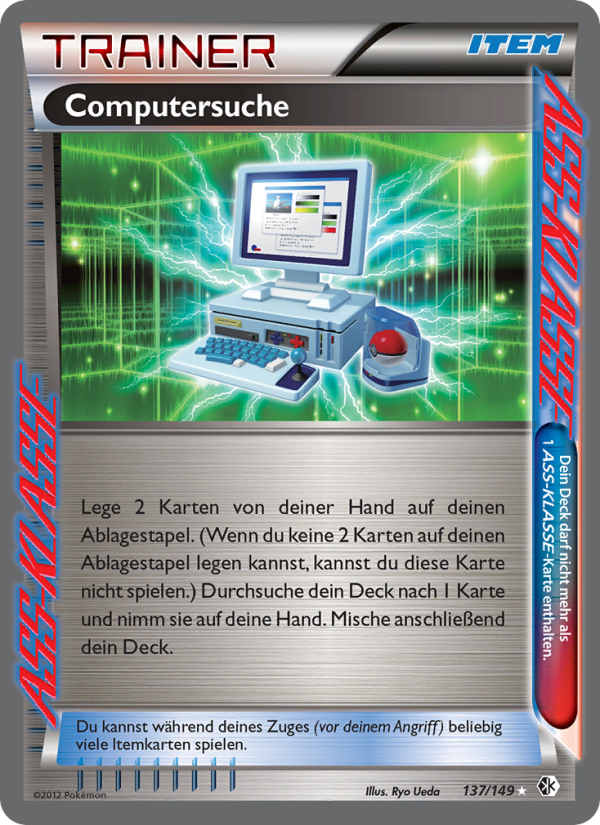 Computersuche 137 — Boundaries Crossed (German Pokémon TCG card)