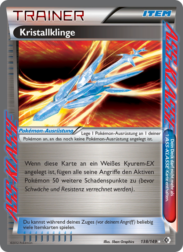 Kristallklinge 138 — Boundaries Crossed (German Pokémon TCG card)
