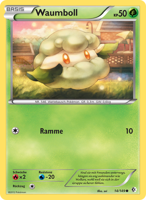 Waumboll 14 — Boundaries Crossed (German Pokémon TCG card)
