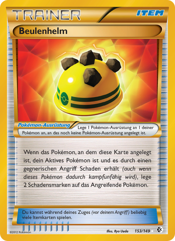 Beulenhelm 153 — Boundaries Crossed (German Pokémon TCG card)