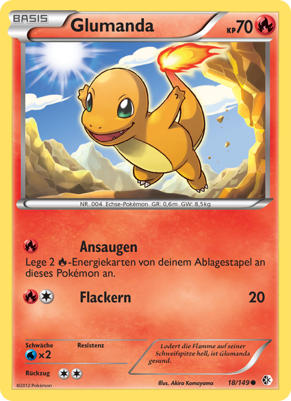 Glumanda 18 — Boundaries Crossed (German Pokémon TCG card)
