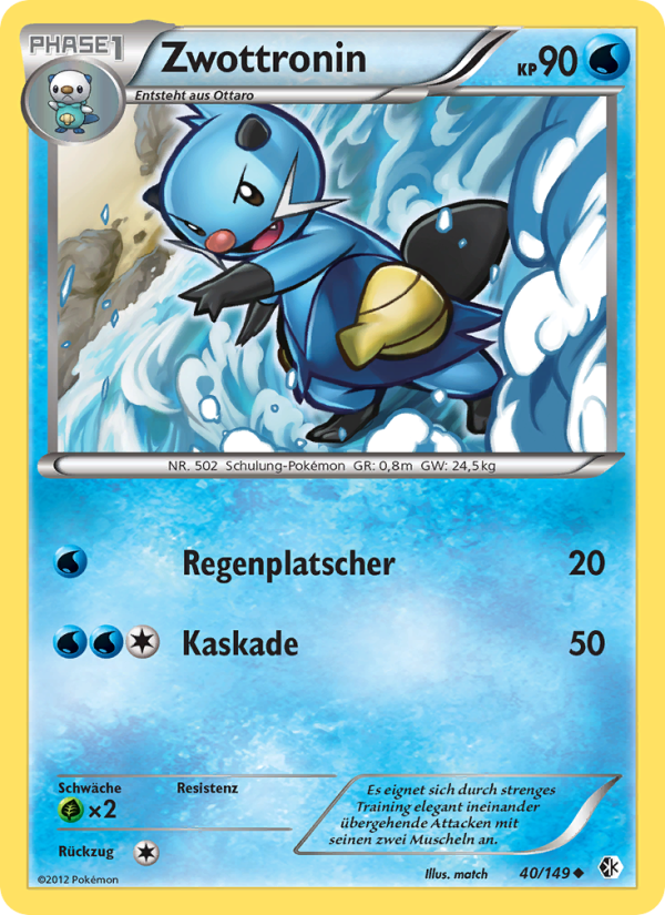 Zwottronin 40 — Boundaries Crossed (German Pokémon TCG card)