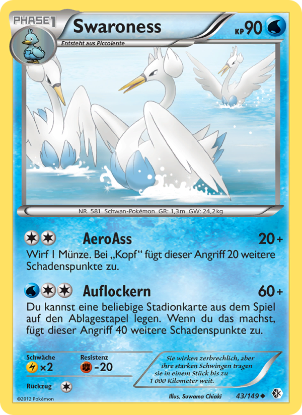 Swaroness 43 — Boundaries Crossed (German Pokémon TCG card)