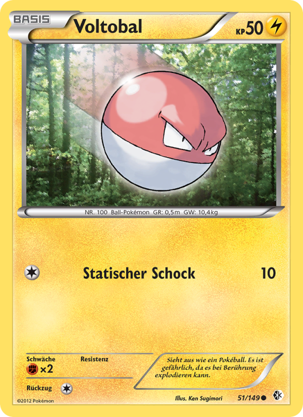 Voltobal 51 — Boundaries Crossed (German Pokémon TCG card)