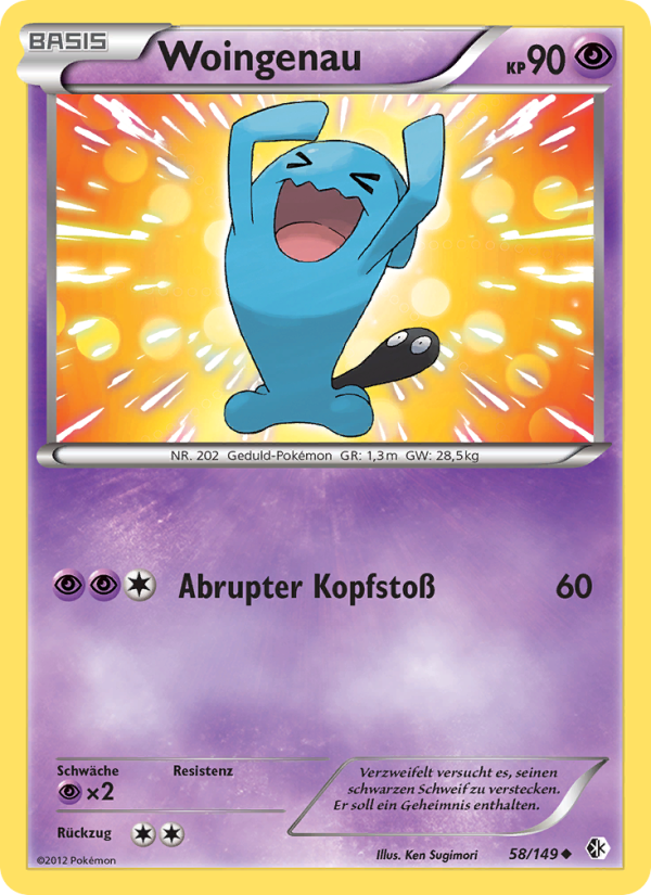 Woingenau 58 — Boundaries Crossed (German Pokémon TCG card)