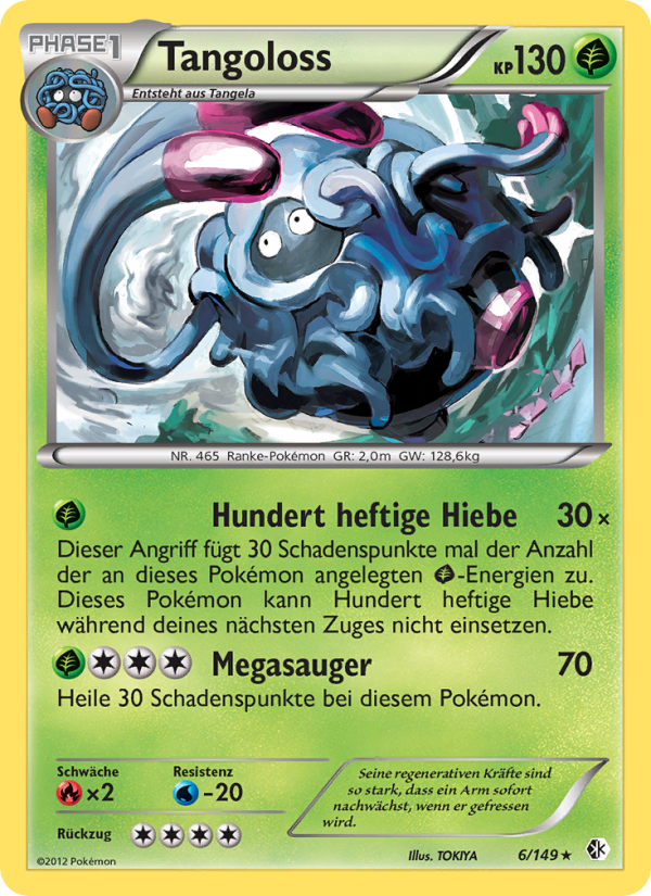 Tangoloss 6 — Boundaries Crossed (German Pokémon TCG card)