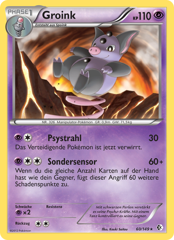 Groink 60 — Boundaries Crossed (German Pokémon TCG card)