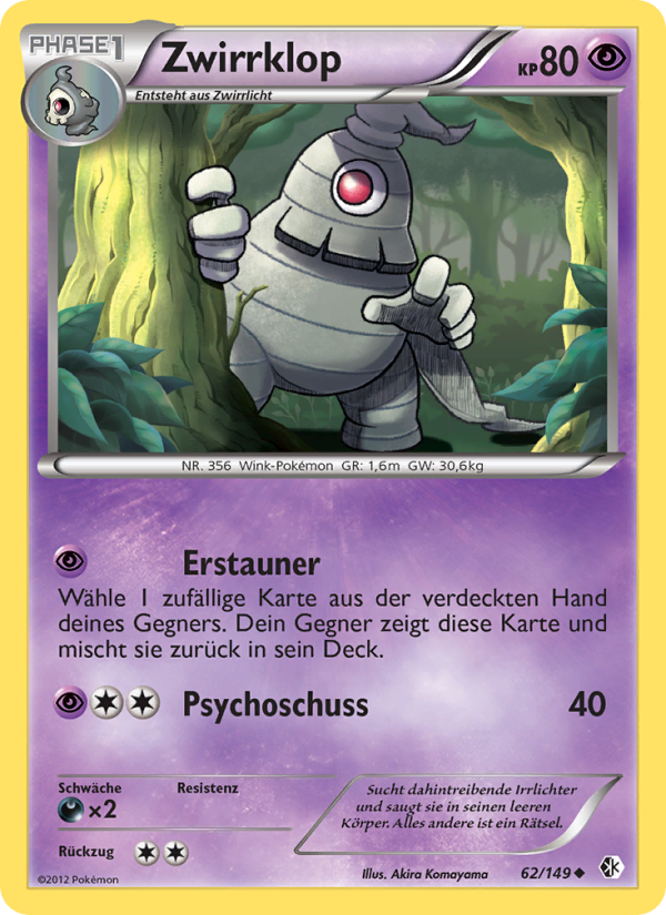 Zwirrklop 62 — Boundaries Crossed (German Pokémon TCG card)