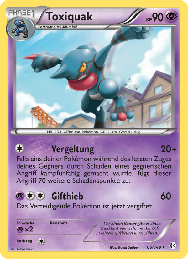 Toxiquak 66 — Boundaries Crossed (German Pokémon TCG card)
