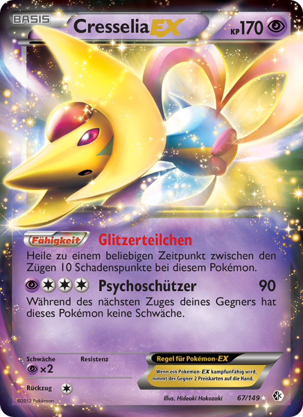Cresselia-EX 67 — Boundaries Crossed (German Pokémon TCG card)