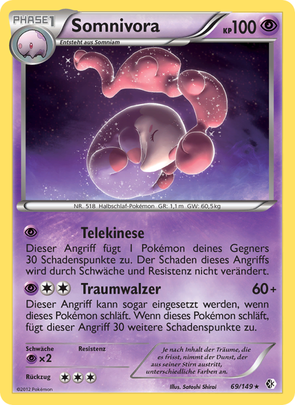 Somnivora 69 — Boundaries Crossed (German Pokémon TCG card)