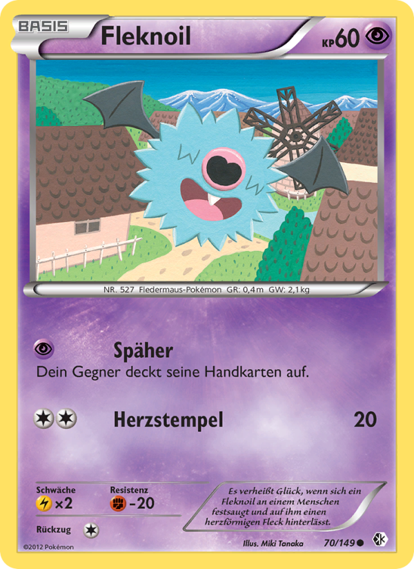 Fleknoil 70 — Boundaries Crossed (German Pokémon TCG card)