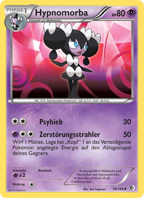Hypnomorba 76 — Boundaries Crossed (German Pokémon TCG card)