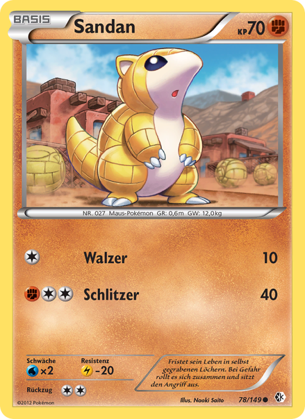 Sandan 78 — Boundaries Crossed (German Pokémon TCG card)