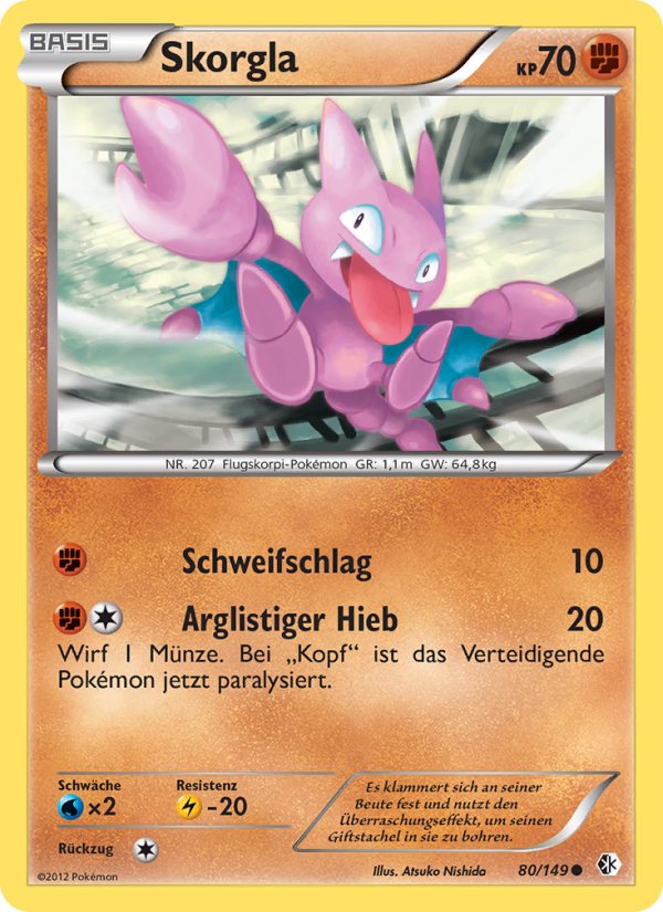 Skorgla 80 — Boundaries Crossed (German Pokémon TCG card)