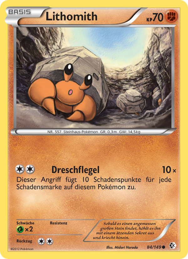 Lithomith 84 — Boundaries Crossed (German Pokémon TCG card)