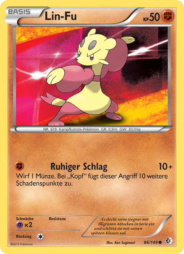 Lin-Fu 86 — Boundaries Crossed (German Pokémon TCG card)