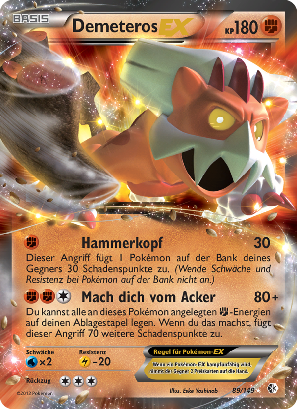 Demeteros-EX 89 — Boundaries Crossed (German Pokémon TCG card)
