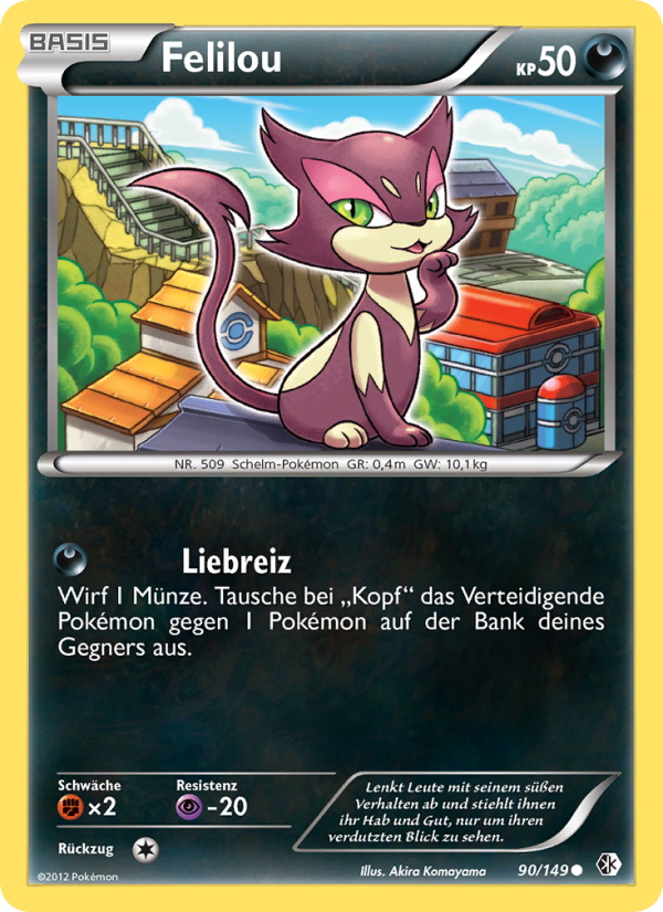 Felilou 90 — Boundaries Crossed (German Pokémon TCG card)