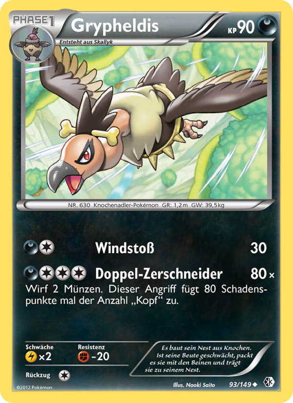 Grypheldis 93 — Boundaries Crossed (German Pokémon TCG card)