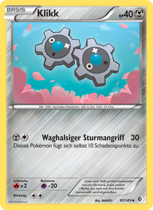 Klikk 97 — Boundaries Crossed (German Pokémon TCG card)