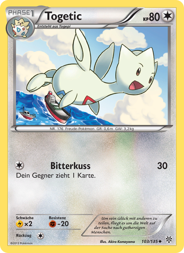 Togetic 103 — Plasma Storm (German Pokémon TCG card)